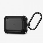 Wholesale Heavy Duty Shockproof Armor Hybrid Protective Case Cover for Apple Airpod 3 (2021) (Black)